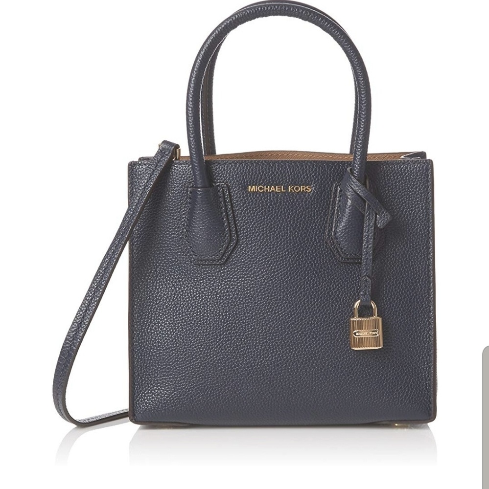 Michael Kors mercer bag mini tote/studio dark blue